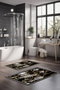 Mijölnir Juego de 2 Alfombrillas de Baño CT-5089 Multicolor